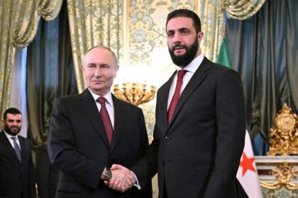 احمد الشرع و ولادیمیر پوتین در کاخ کرملین